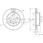 TOMEX Brakes Bremsscheibe